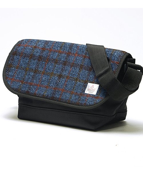 Harris Tweed(ハリスツイード)/HARRIS TWEED【ハリスツイード】メッセンジャーBAG/ブラック