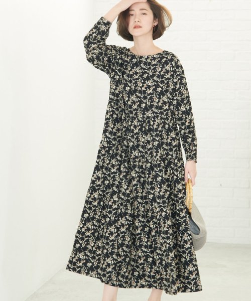 Web限定 花柄ティアードワンピース ロペピクニック Rope Picnic Magaseek