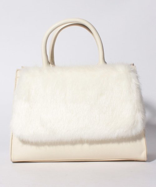 rienda(BAG)(リエンダ（バッグ）)/【rienda】FUR TOTE/WH