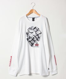 MARUKAWA(大きいサイズのマルカワ)/【NESTA BTAND】ネスタ 大きいサイズ 長袖 プリント Tシャツ/ホワイト