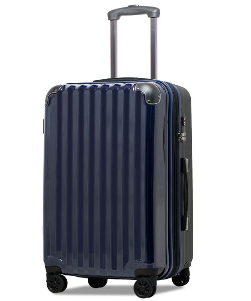tavivako(タビバコ)/Proevo スーツケース キャリーケース lm 大型 中型 拡張 大容量 ストッパー付き ダイヤル TSA 受託手荷物 キャリーバッグ/ネイビー