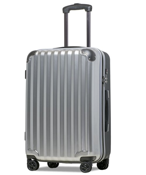 tavivako(タビバコ)/Proevo スーツケース キャリーケース lm 大型 中型 拡張 大容量 ストッパー付き ダイヤル TSA 受託手荷物 キャリーバッグ/シルバー