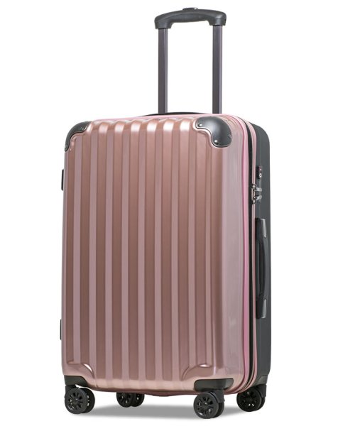tavivako(タビバコ)/Proevo スーツケース キャリーケース lm 大型 中型 拡張 大容量 ストッパー付き ダイヤル TSA 受託手荷物 キャリーバッグ/ローズ