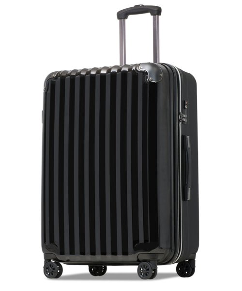 tavivako(タビバコ)/Proevo スーツケース キャリーケース l 大型 拡張 大容量 ストッパー付き ダイヤル TSA 受託手荷物 キャリーバッグ/ブラック