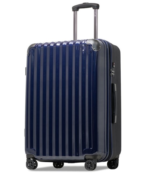 tavivako(タビバコ)/Proevo スーツケース キャリーケース l 大型 拡張 大容量 ストッパー付き ダイヤル TSA 受託手荷物 キャリーバッグ/ネイビー