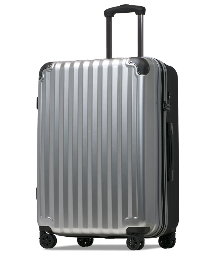 軽量Mサイズ　静音8輪　キャリーバッグ　スーツケース　キャリーケース　ホワイト