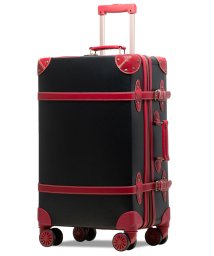 tavivako(タビバコ)/RECESS トランク 革 キャリーケース トランクキャリー 8輪 スーツケース アンティーク Lサイズ 大型 軽量 旅行バッグ キャリーバッグ TSA/ブラック
