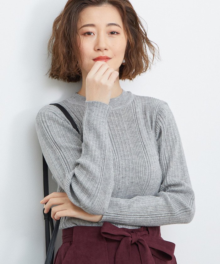 ROPE' PICNIC 【WEB限定】ランダムリブニットトップス