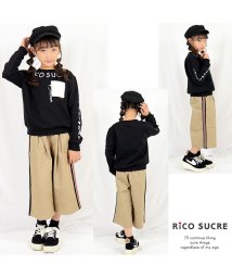RiCO SUCRE(リコ シュクレ)/ファーポケットトレーナー/ブラック