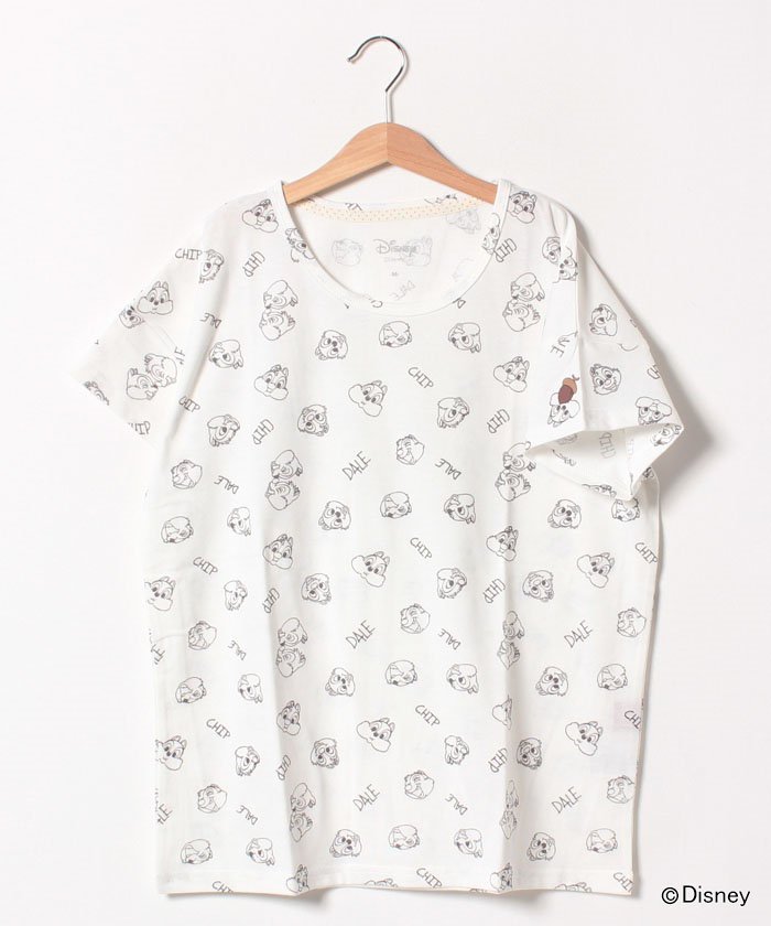 Web限定 親子リンク ディズニー チップ デール 総柄tシャツ イッカ キッズ Ikka Kids Magaseek