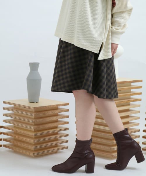 セール Senseofplace チェックフレアスカート 501449792 アーバンリサーチ アウトレット Urban Research Outlet Magaseek