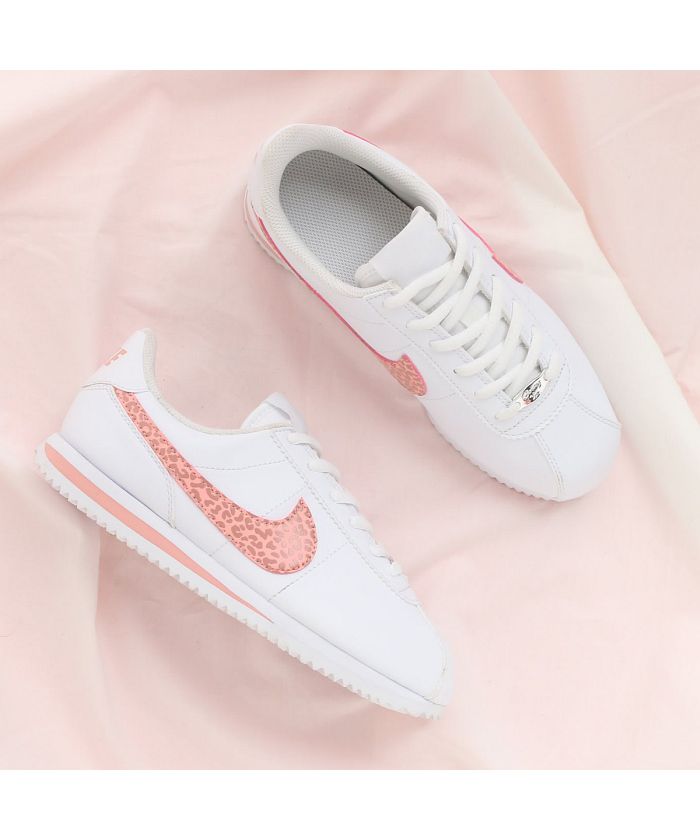 NIKE CORTEZ BASIC SL (GS) WHITE/CORAL 