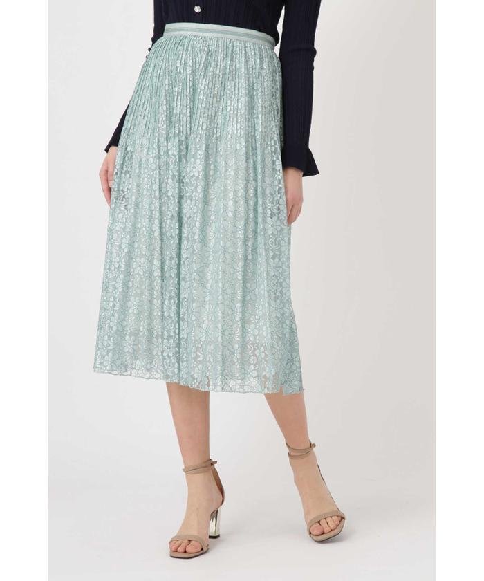 JILLSTUART レースプリーツスカート