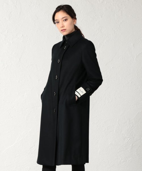 SANYO COAT(サンヨーコート)/＜Rain Wool＞super180'sウールバルマカーンコート/ブラック