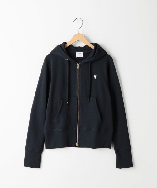 coen(coen)/CVC裏毛ジップパーカー/NAVY