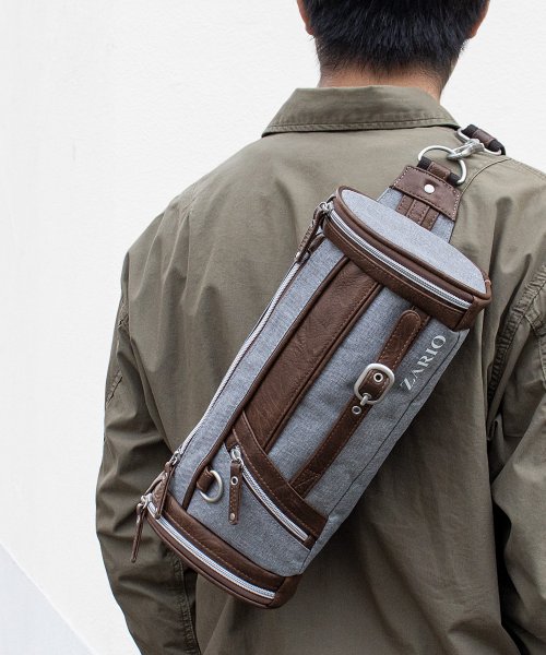ボディバッグ メンズ 人気 ファニーパック メンズボディバッグ 鞄 フェイクレザー 杢調ナイロン ザリオ Zario Magaseek ボディバッグ メンズ 人気 ファニーパック メンズボディバッグ 鞄 フェイクレザー 杢調ナイロン ザリオ Zario Magaseek