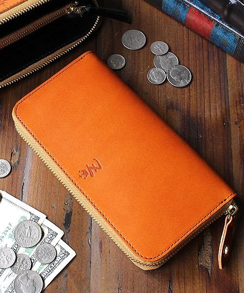 長財布 メンズ レディース 本革 財布 ラウンドファスナー 栃木レザー 日本製 革財布 シンプル ナチュラル レザーウォレット Zario Grandee ザリオグランデ Zario Grandee Magaseek