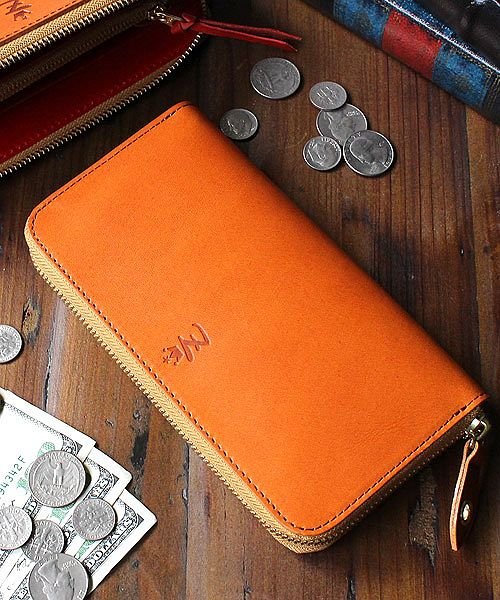 長財布 メンズ レディース 本革 財布 ラウンドファスナー 栃木レザー 日本製 革財布 シンプル ナチュラル レザーウォレット Zario Grandee ザリオグランデ Zario Grandee Magaseek