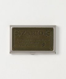 ZARIO-GRANDEE－(ザリオグランデ)/名刺入れ レディース ステンレス 本革 カードケース 栃木レザー 日本製 ZARIO－GRANDEE－/グリーン系1