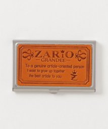 ZARIO-GRANDEE－(ザリオグランデ)/名刺入れ レディース ステンレス 本革 カードケース 栃木レザー 日本製 ZARIO－GRANDEE－/キャメル系1