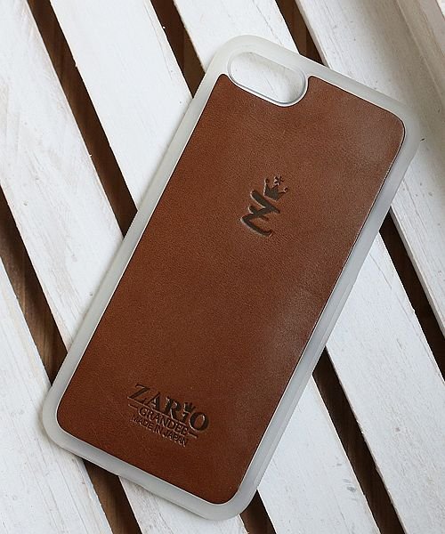 ZARIO-GRANDEE－(ザリオグランデ)/iPhone8 iPhone7 ケース iPhoneケース 本革 レザー カバー 栃木レザー 日本製 ZARIO－GRANDEE－ /ブラウン系1