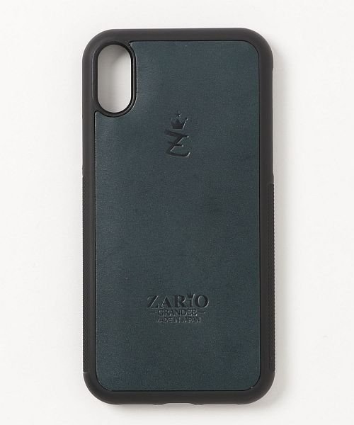 ZARIO-GRANDEE－(ザリオグランデ)/iPhoneXケース iPhoneXSケース 本革 レディース iPhoneX iPhoneXS スマホケース ZARIO－GRANDEE－/ネイビー系1