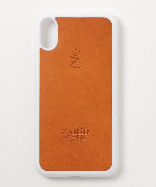 ZARIO-GRANDEE－(ザリオグランデ)/iPhoneXケース iPhoneXSケース 本革 レディース iPhoneX iPhoneXS スマホケース ZARIO－GRANDEE－/ホワイト系1