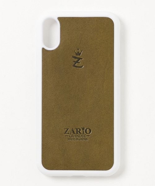 ZARIO-GRANDEE－(ザリオグランデ)/iPhoneXケース iPhoneXSケース 本革 レディース iPhoneX iPhoneXS スマホケース ZARIO－GRANDEE－/ホワイト系2