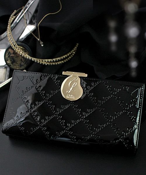 長財布 レディース がま口 大容量 ブランド エナメル フラップ がま口長財布 クレリア Clelia Magaseek