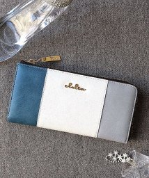 Clelia(クレリア)/財布 長財布 レディース ブランド 薄型  L字ファスナー カード入れ  大人可愛い おしゃれ トリコロール Clelia クレリア リベルテ CL－17010/ブルー