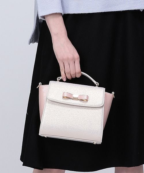 ショルダーバッグ レディース 斜めがけ 小さめ フェイクレザー リボン付き クレリア Clelia Magaseek