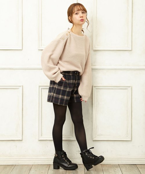 セール シャギーチェックショート パンツ イング Ingni Magaseek