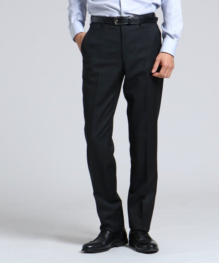 J Quality サージシングルパンツ メンズ スーツ 結婚式 撥水 3シーズン セットアップ タケオキクチ Takeo Kikuchi Magaseek