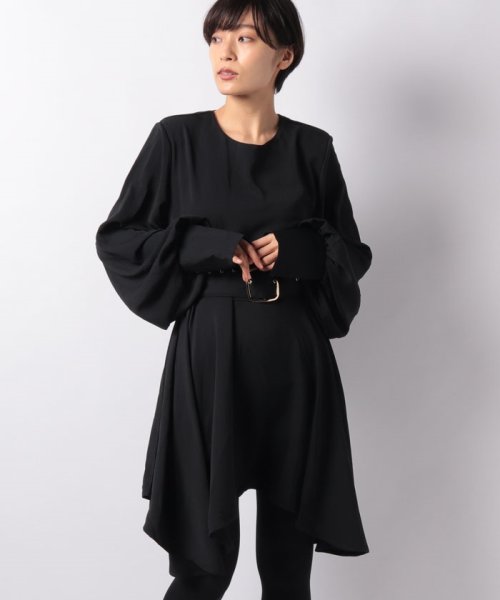 actuelselect(アクチュエルセレクト)/【GHOSPELL】80s Shoulder Mini Dress/ブラック