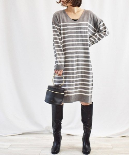 セール 10 Off カシミヤタッチニットワンピース ラナン Ranan Magaseek