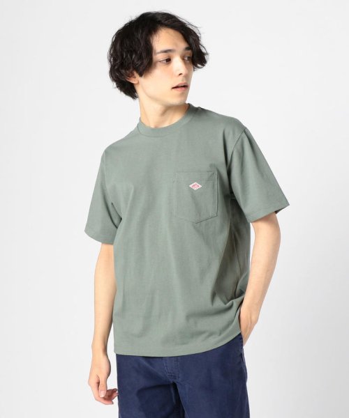 GLOSTER(GLOSTER)/【DANTON/ダントン】ポケット付Tシャツ JD－9041/オリーブ