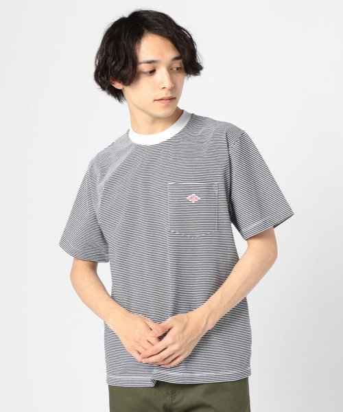 GLOSTER(GLOSTER)/【DANTON/ダントン】ポケット付Tシャツ JD－9041/ネイビー系3