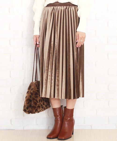 セール ウエストゴムプリーツスカート 韓国 ファッション レディース ゆったり かわいい おしゃれ 動きやすい A W Vl 5315 アミュレット Amulet Magaseek