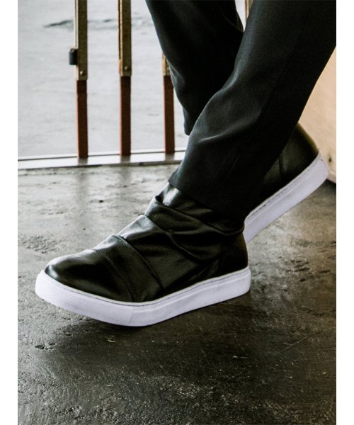 リアルレザーハイカットスニーカー セマンティックデザイン Semanticdesign Magaseek