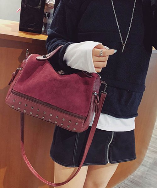 セール ショルダーバッグ レディース スタッズ付き 手持ちバッグ 3way トートバッグ ミニミニストア Miniministore Magaseek