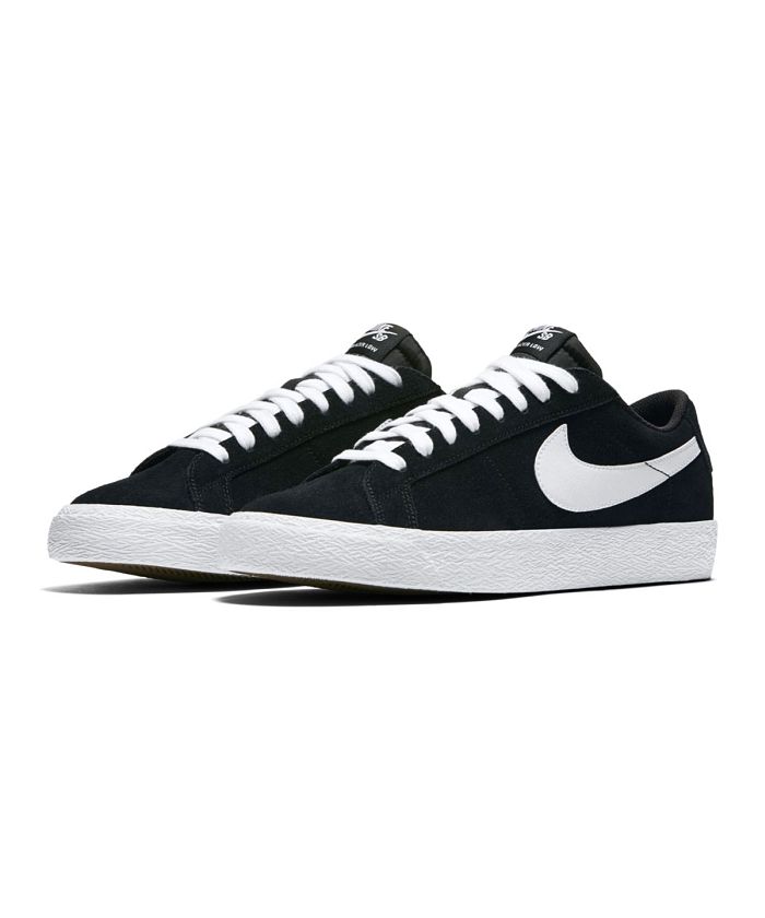 nike sb zoom blazer low black white