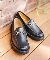 nano・universe(ナノ・ユニバース)/CAMINANDO:別注SUEDE MONTAGNA BIT LOAFERS/ブラック