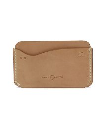 ARTS&CRAFTS(アーツアンドクラフツ)/アーツアンドクラフツ ARTS&CRAFTS HANDSEWN CORDOVAN ACC CARD SLEEVE WALLET カードケース ミニ財布 本革 コ/ナチュラル