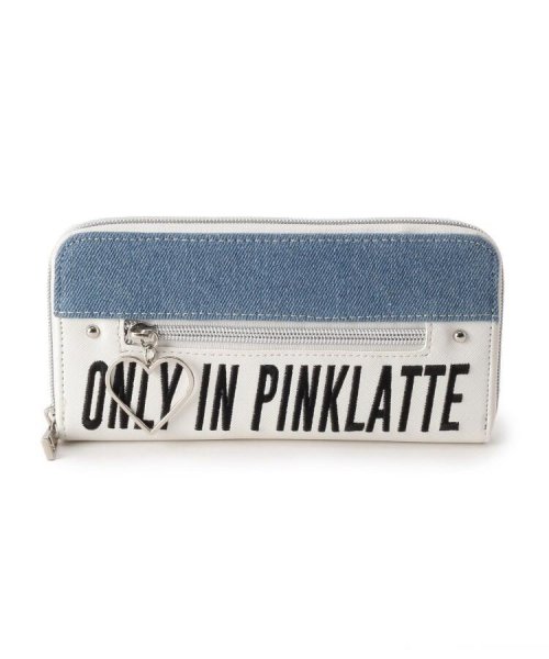 PINK-latte(ピンク　ラテ)/ハートフープ長財布/ブルー（492）