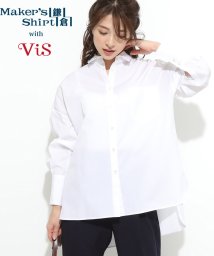 VIS(ビス)/【鎌倉シャツ×ViS】ルーズシルエットシャツ/ホワイト（10）