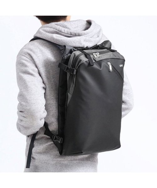 CIE(シー)/CIE リュック シー VARIOUS ヴァリアス BACKPACK－01 リュックサック 通学 通勤 B4 大きめ 軽量 バックパック PC収納 021800/ブラック