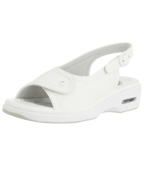 セール レディース ナースサンダル スニーカーソール 黒 白 Dm Pw8501 フットプレイス Foot Place Magaseek
