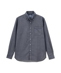 MAC HOUSE(men)(マックハウス（メンズ）)/Navy オーガニック100 インディゴライクドビー無地シャツ BGE125/ネイビー