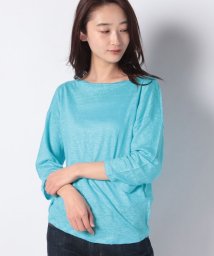 BENETTON (women)(ベネトン（レディース）)/リネンボートネックTシャツ・カットソー/ブルー