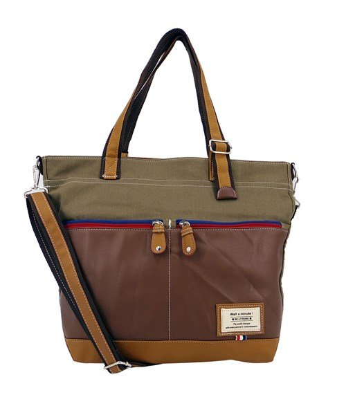 トートバッグ メンズ 大容量 通学 ファスナー付き おしゃれ 2way ショルダーバッグ 大学生 ブランド 大人 黒 横型 斜めがけ フェイクレザー 肩掛 ビークローバー lover Magaseek